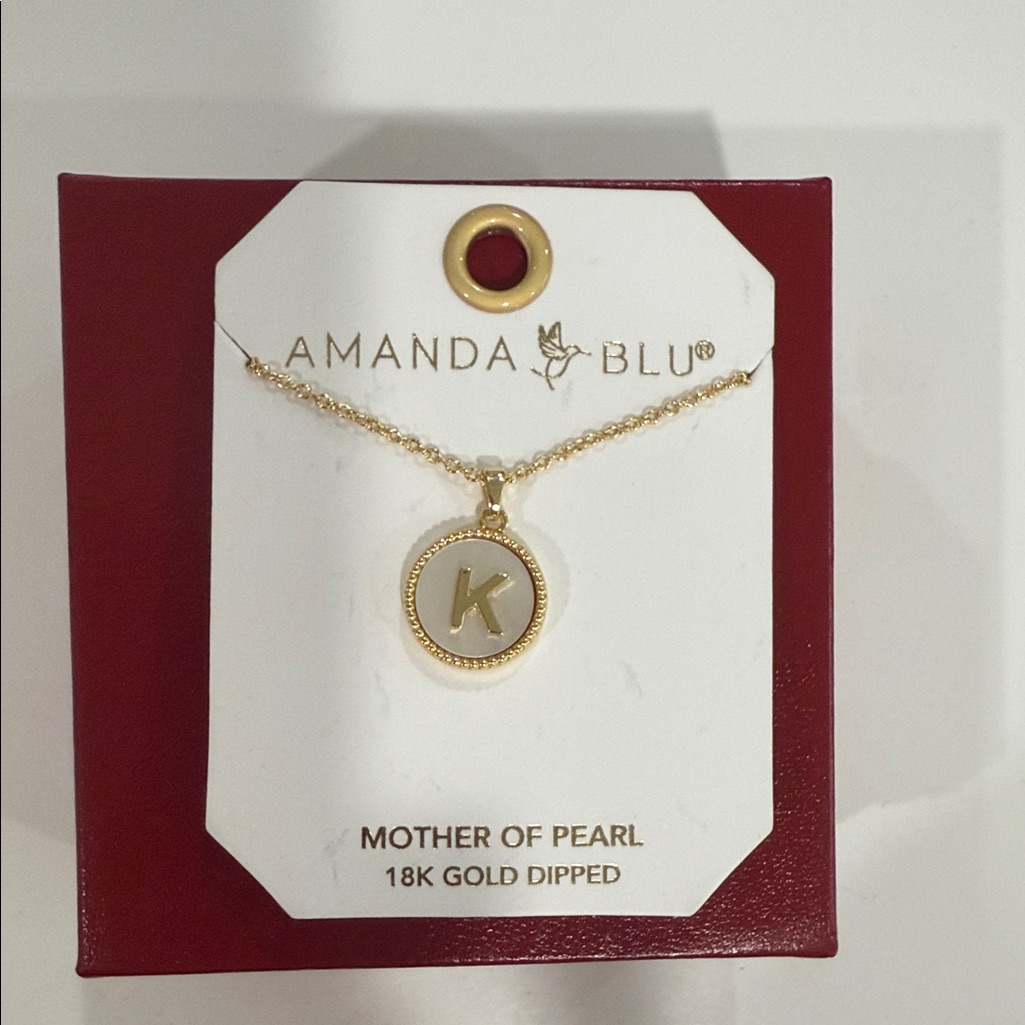 Gold Mother Of Pearl Necklace